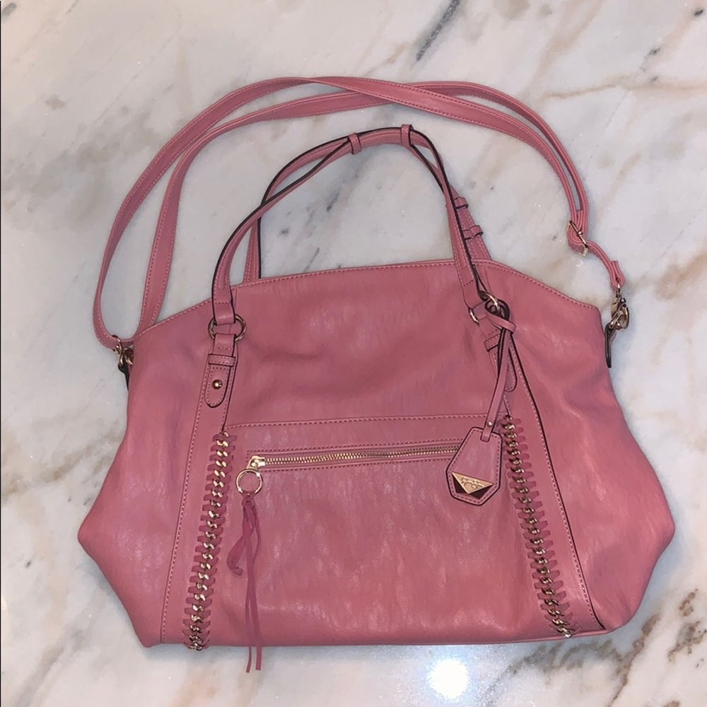 Jessica Simpson Mauve Boho Purse,adjustable straps